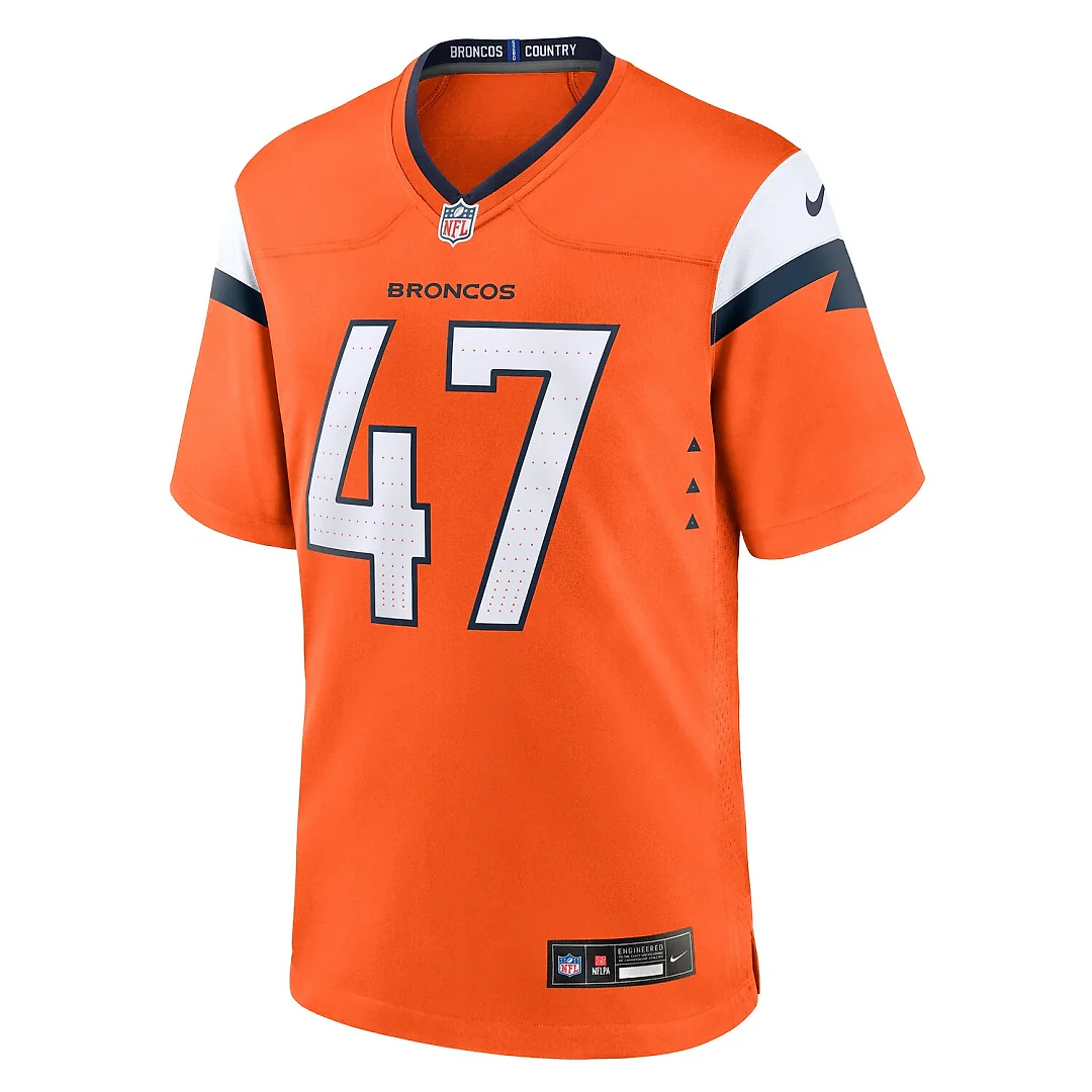 Zennovawear Karene Reid Denver Broncos Team Game Jersey - Orange