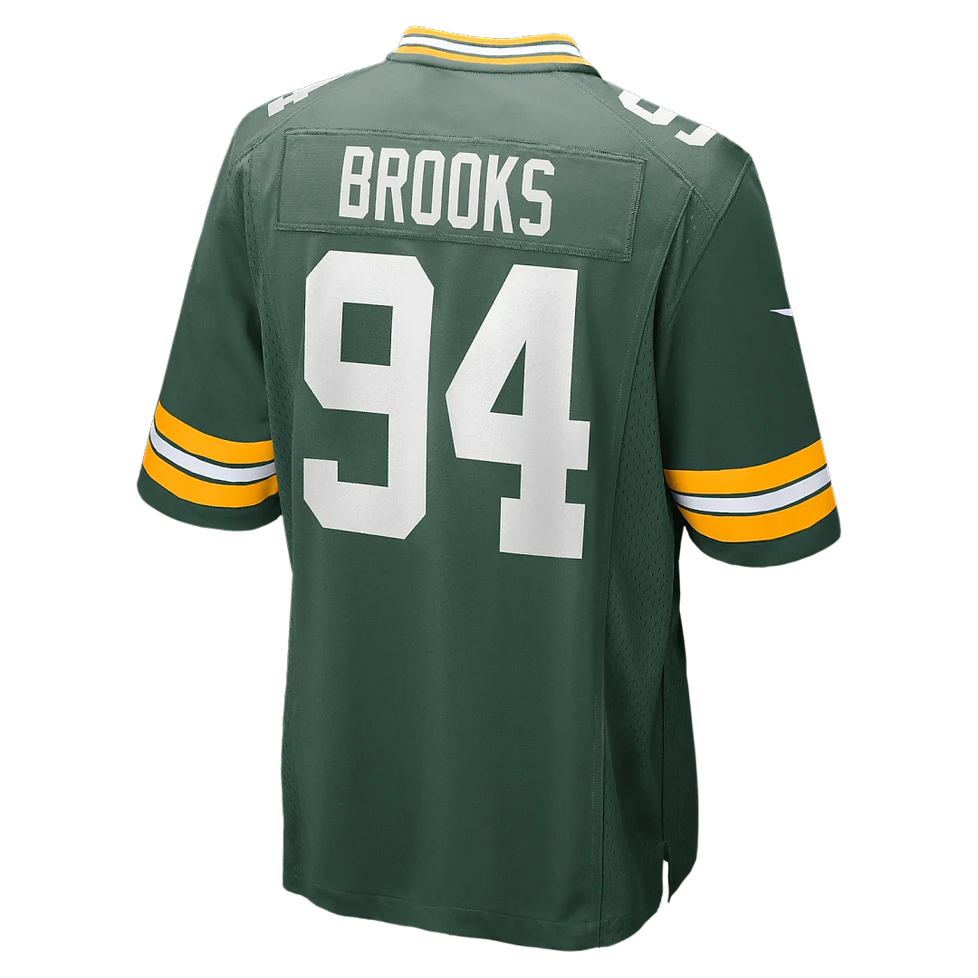 Zennovawear Karl Brooks Green Bay Packers Game Jersey - Green