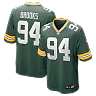 Zennovawear Karl Brooks Green Bay Packers Game Jersey - Green