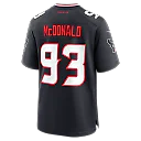 Zennovawear Kayden McDonald Houston Texans Team Game Jersey - Navy