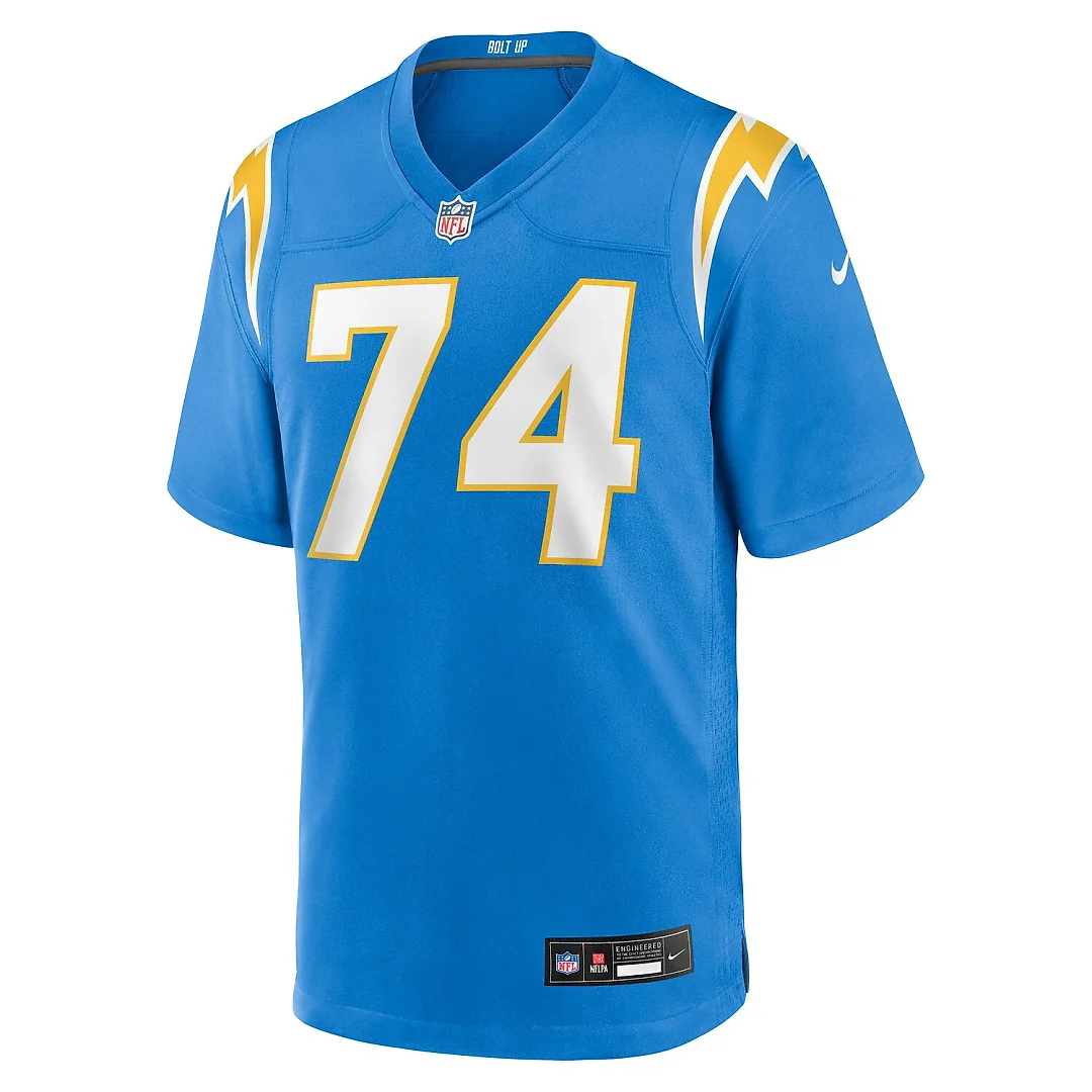 Zennovawear Kayode Awosika Los Angeles Chargers Team Game Jersey - Powder Blue