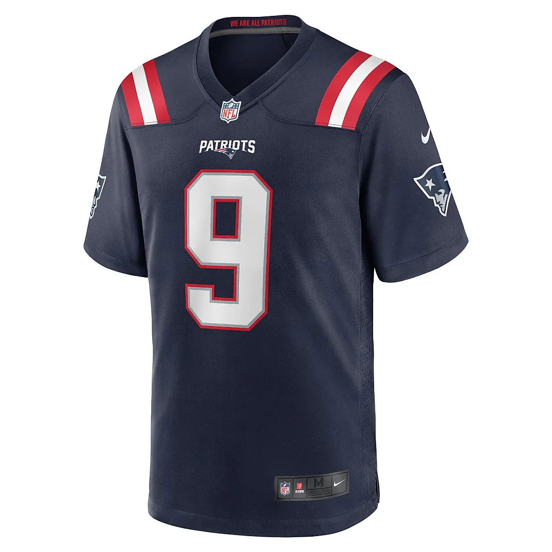 Zennovawear Kayshon Boutte New England Patriots Game Jersey - Navy