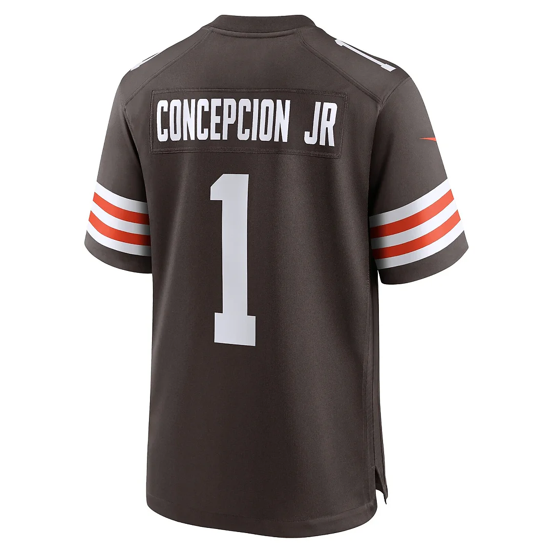 Zennovawear KC Concepcion Cleveland Browns 2026 NFL Draft First Round Pick No. 24 Team Game Jersey - Brown