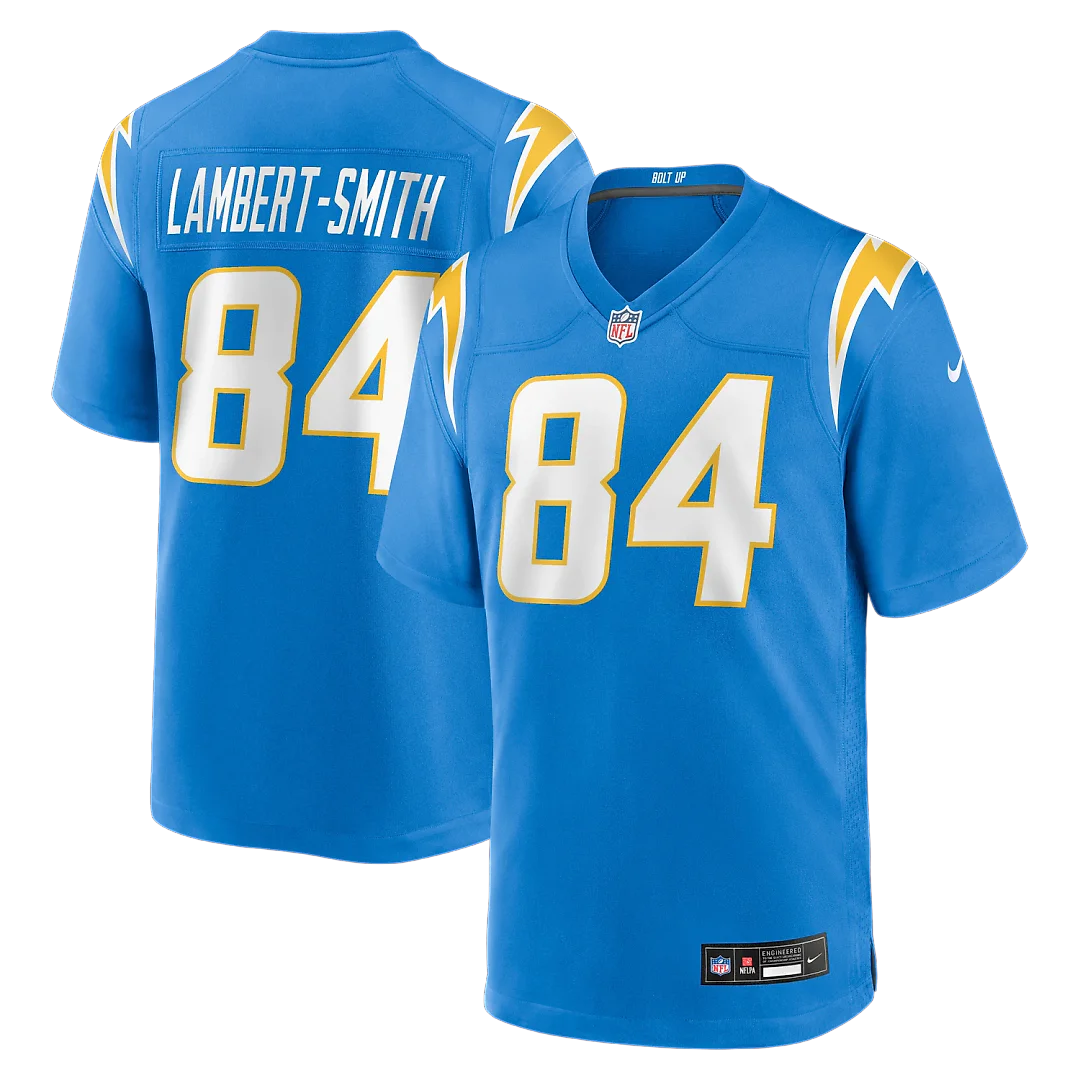 Zennovawear KeAndre Lambert-Smith Los Angeles Chargers Team Game Jersey - Powder Blue