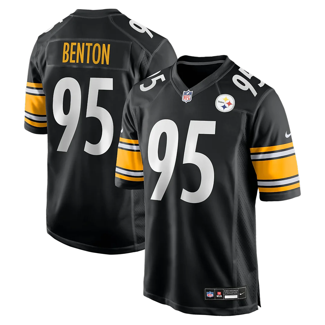 Zennovawear Keeanu Benton Pittsburgh Steelers Team Game Jersey - Black