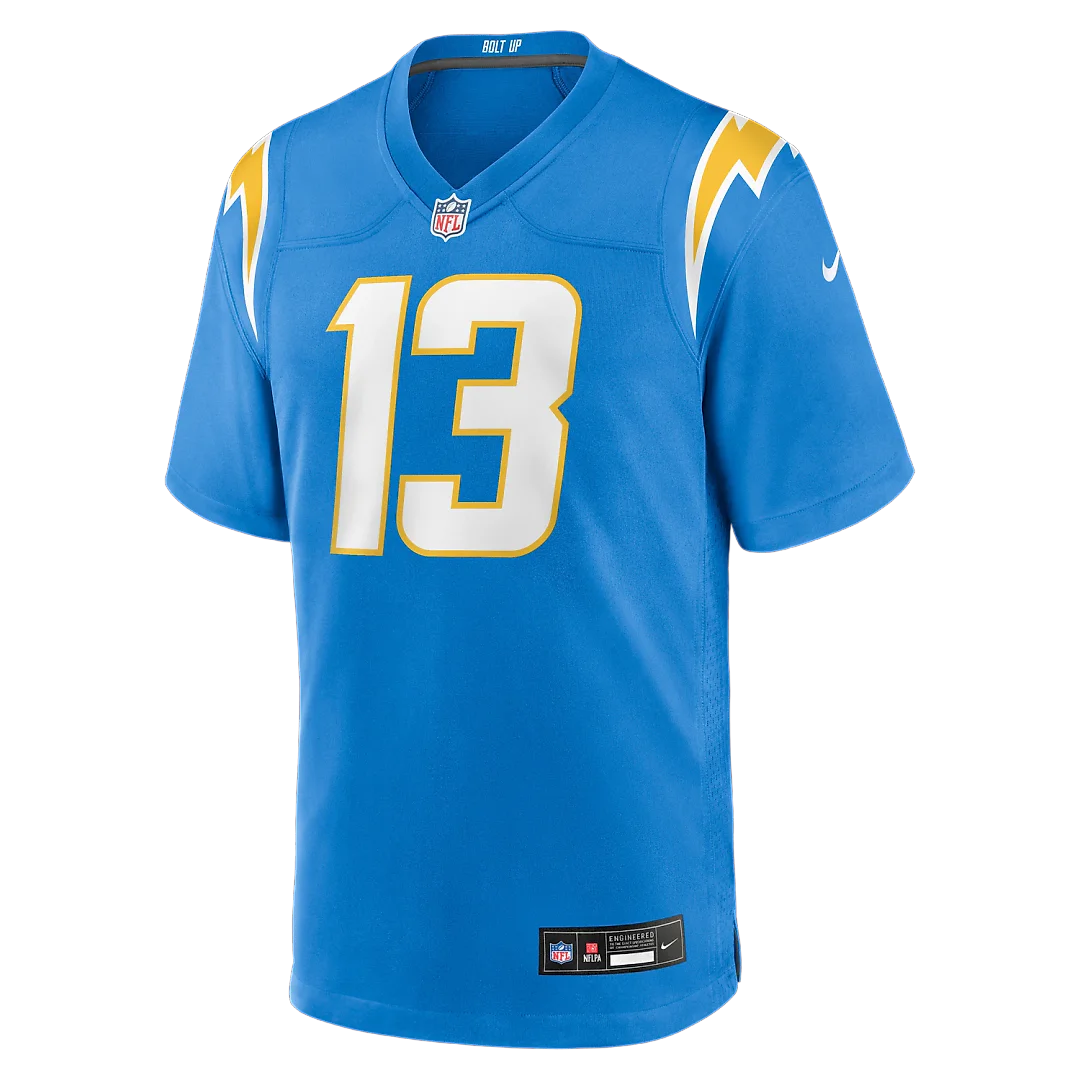 Zennovawear Keenan Allen Los Angeles Chargers Game Player Jersey - Powder Blue