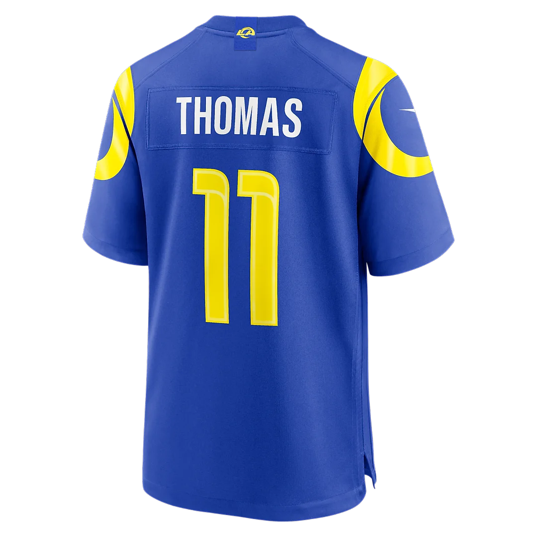 Zennovawear Keir Thomas Los Angeles Rams Team Game Jersey - Royal
