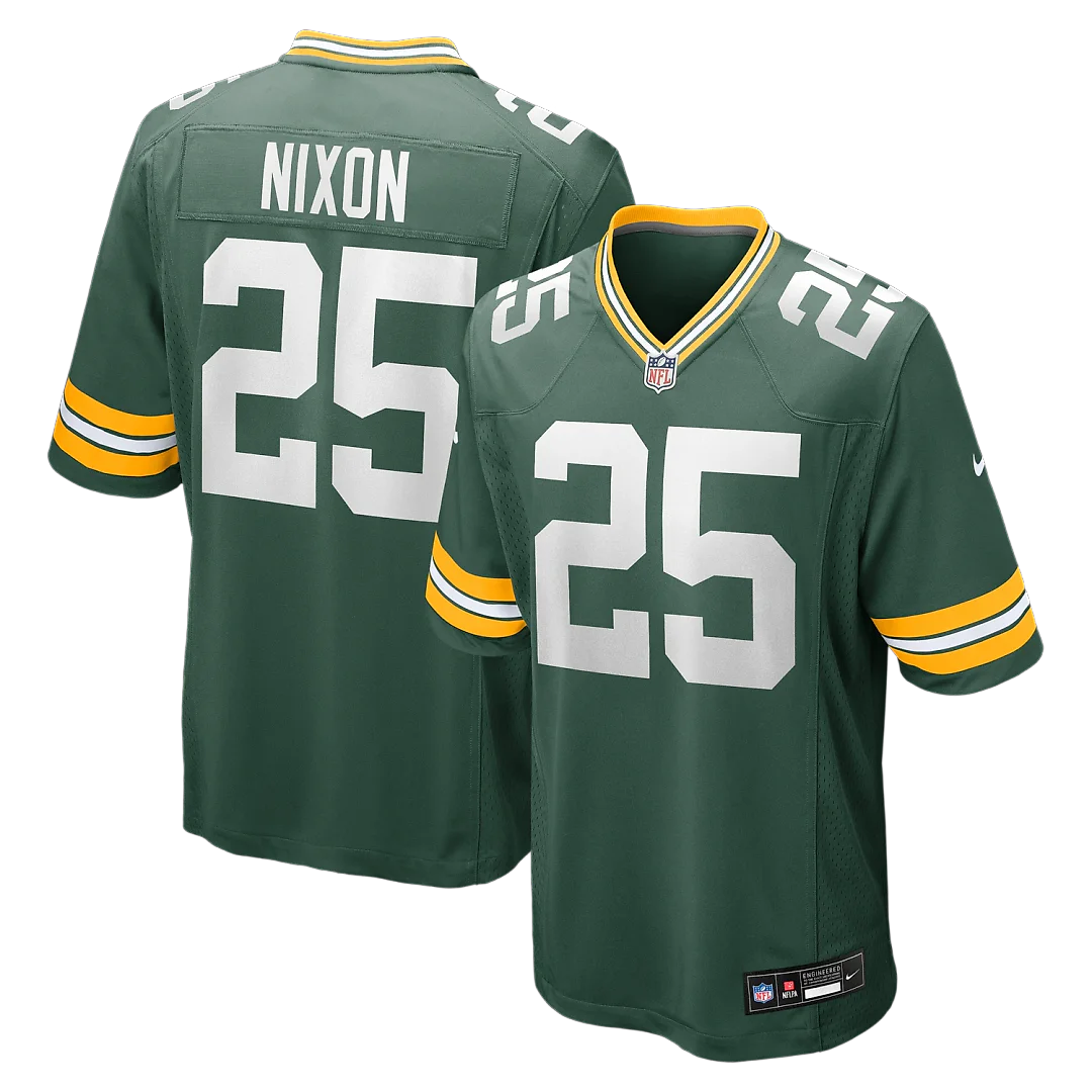 Zennovawear Keisean Nixon Green Bay Packers Game Player Jersey - Green