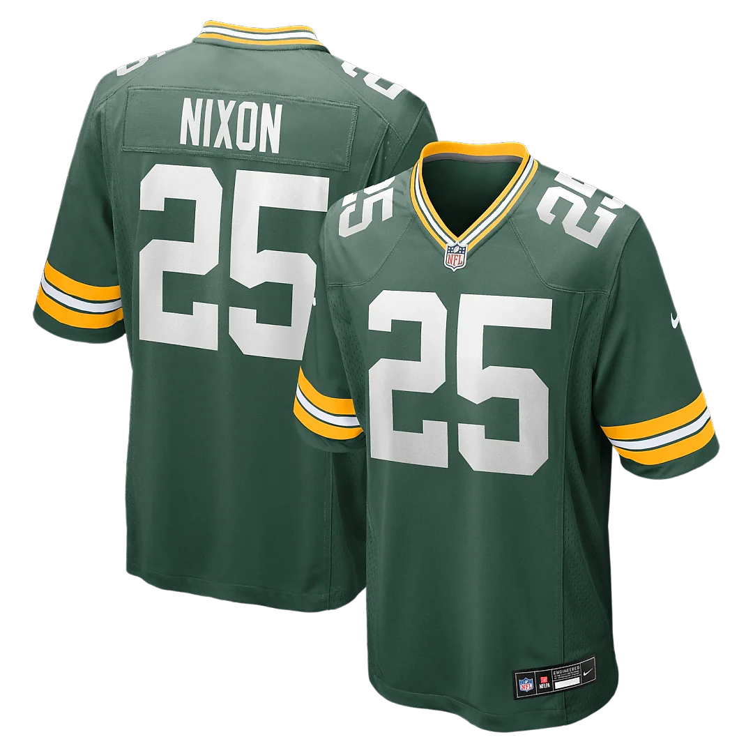 Zennovawear Keisean Nixon Green Bay Packers Game Player Jersey - Green