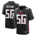 Zennovawear Keith Brooking Atlanta Falcons Game Retired Player Jersey - Black