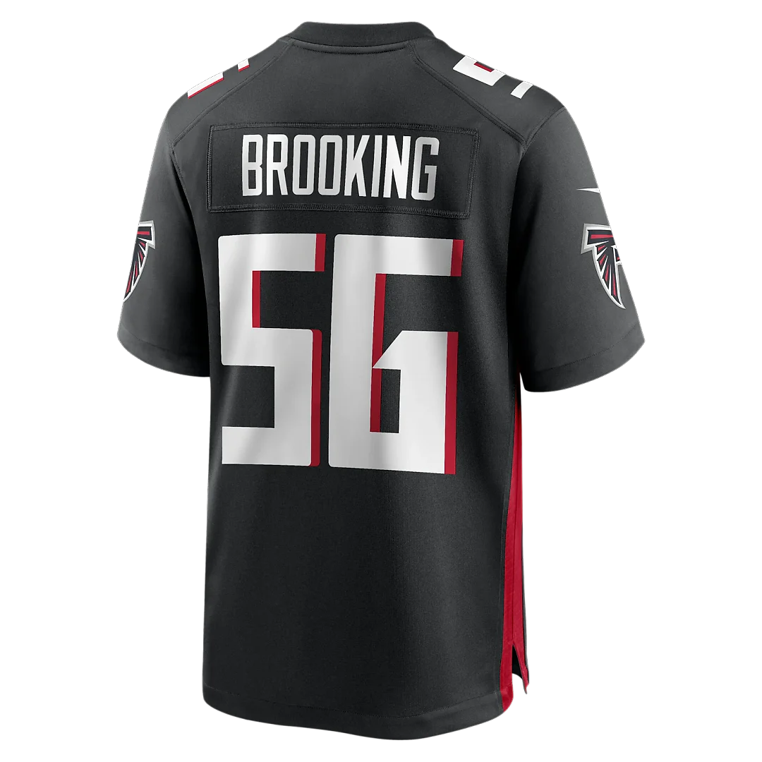 Zennovawear Keith Brooking Atlanta Falcons Game Retired Player Jersey - Black