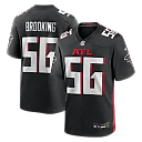 Zennovawear Keith Brooking Atlanta Falcons Game Retired Player Jersey - Black