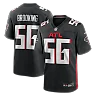 Zennovawear Keith Brooking Atlanta Falcons Game Retired Player Jersey - Black