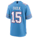 Zennovawear Keldric Faulk Tennessee Titans 2026 NFL Draft First Round Pick No.31 Game Jersey - Light Blue
