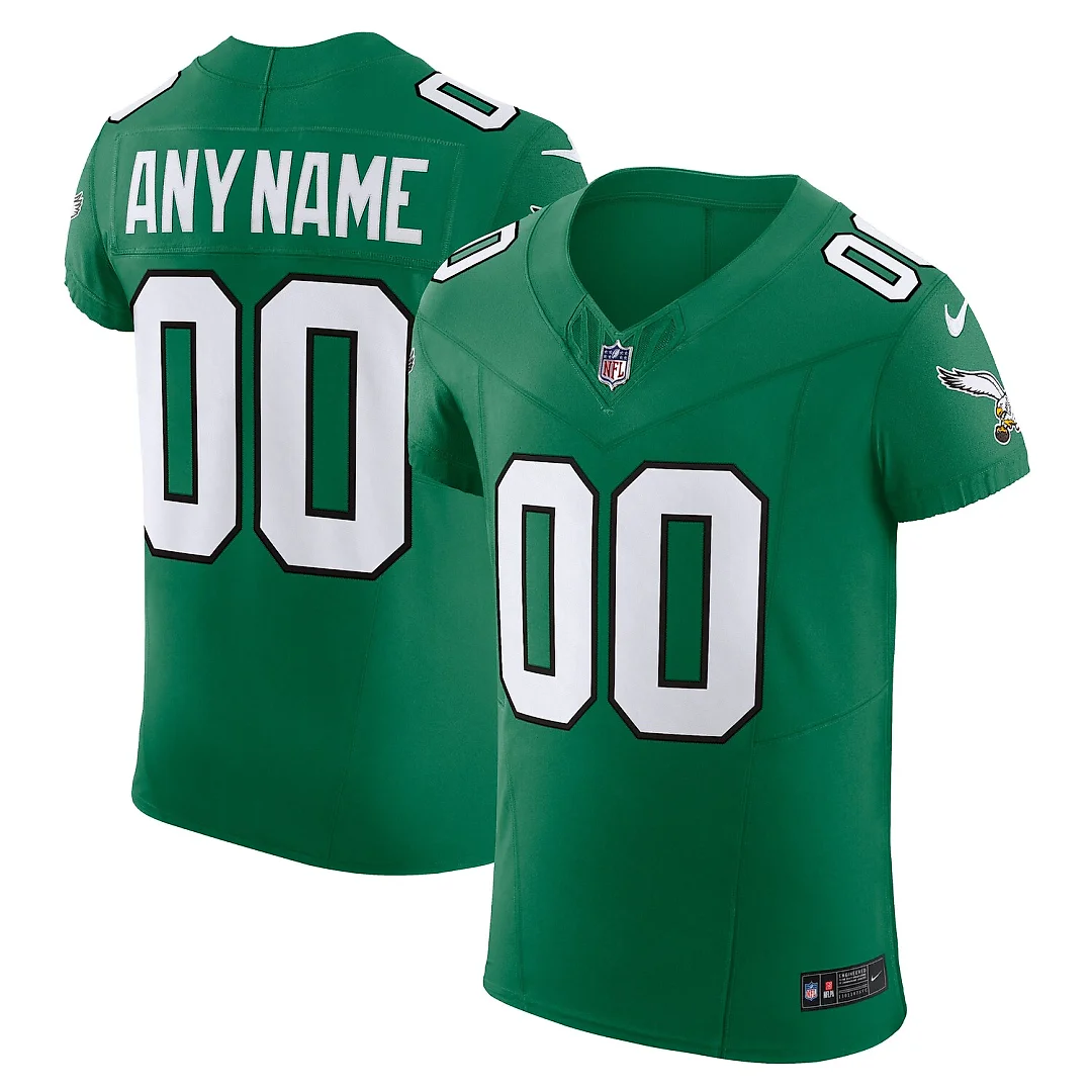 Zennovawear Philadelphia Eagles 2nd Alternate Vapor FUSE. Elite Custom Jersey - Kelly Green