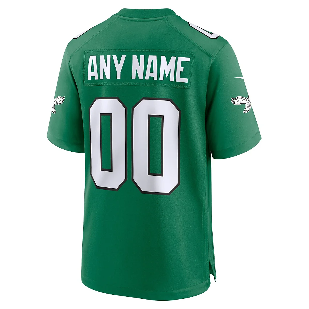 Zennovawear Philadelphia Eagles Alternate Custom Game Jersey - Kelly Green
