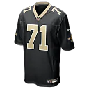 Zennovawear Kelvin Banks Jr. New Orleans Saints Game Player Jersey - Black