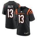 Zennovawear Ken Riley Cincinnati Bengals Retired Player Game Jersey - Black