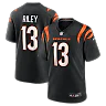 Zennovawear Ken Riley Cincinnati Bengals Retired Player Game Jersey - Black