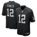 Zennovawear Ken Stabler Las Vegas Raiders Game Retired Player Jersey - Black