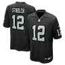 Zennovawear Ken Stabler Las Vegas Raiders Game Retired Player Jersey - Black