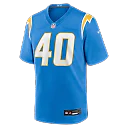 Zennovawear Kendall Williamson Los Angeles Chargers Team Game Jersey - Powder Blue
