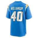 Zennovawear Kendall Williamson Los Angeles Chargers Team Game Jersey - Powder Blue