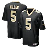 Zennovawear Kendre Miller New Orleans Saints Team Game Jersey - Black