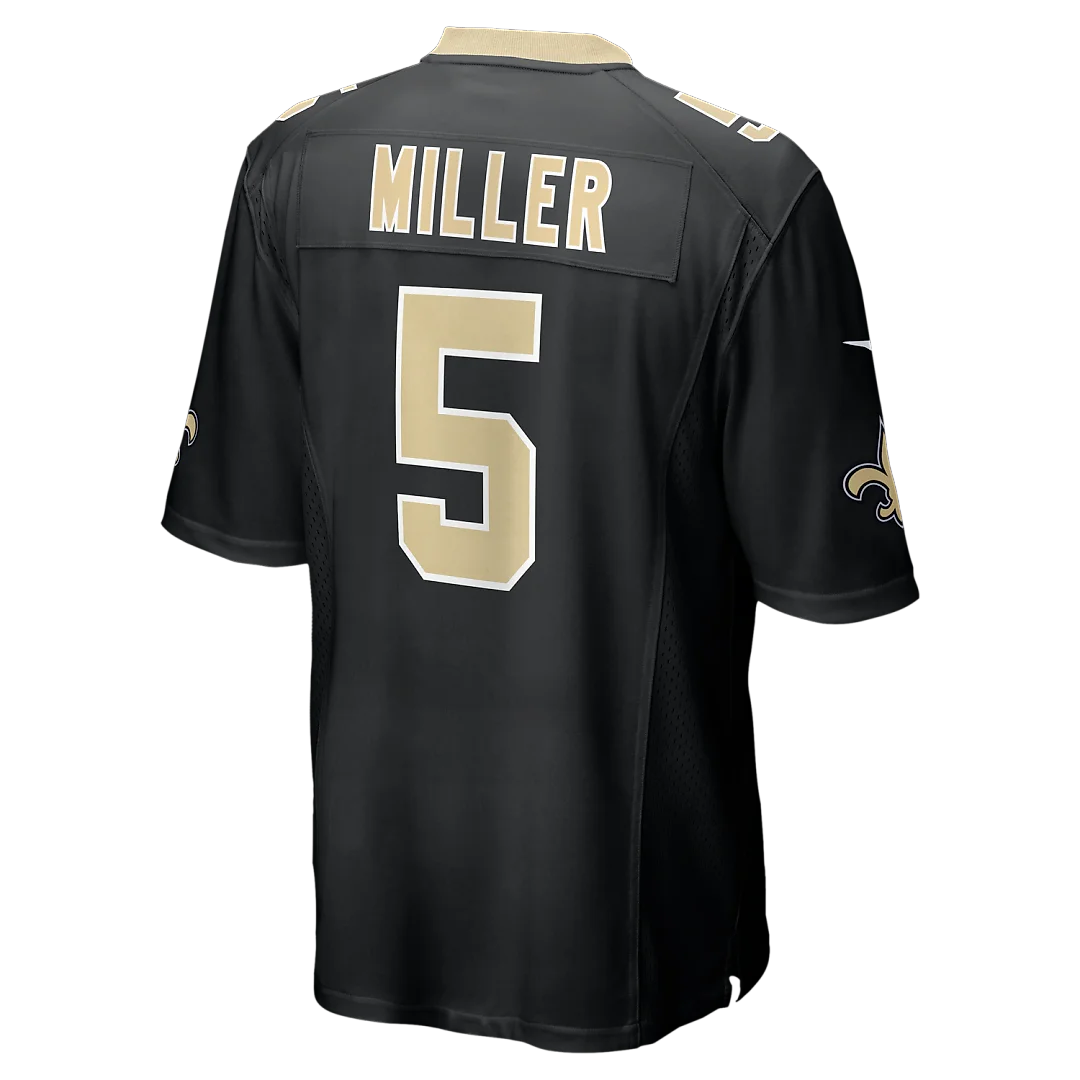 Zennovawear Kendre Miller New Orleans Saints Team Game Jersey - Black
