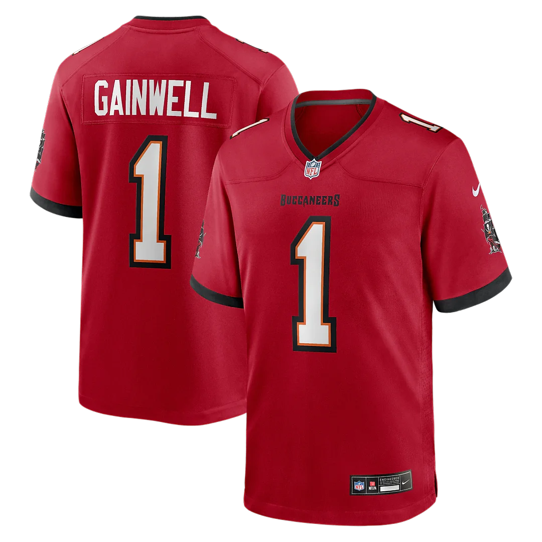 Zennovawear Kenneth Gainwell Tampa Bay Buccaneers Team Game Jersey - Red