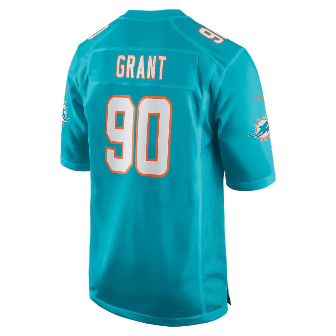 Zennovawear Kenneth Grant Miami Dolphins Team Game Jersey - Aqua