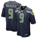 Zennovawear Kenneth Walker III Seattle Seahawks Super Bowl LX Patch Game Jersey - College Navy