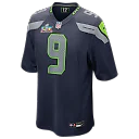 Zennovawear Kenneth Walker III Seattle Seahawks Super Bowl LX Patch Game Jersey - College Navy