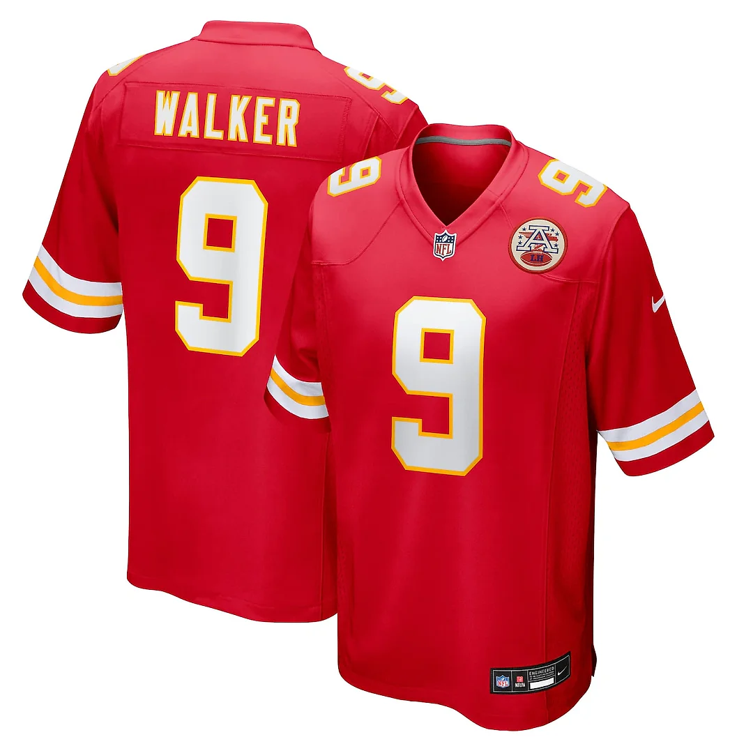 Zennovawear Kenneth Walker III Kansas City Chiefs Game Jersey - Red