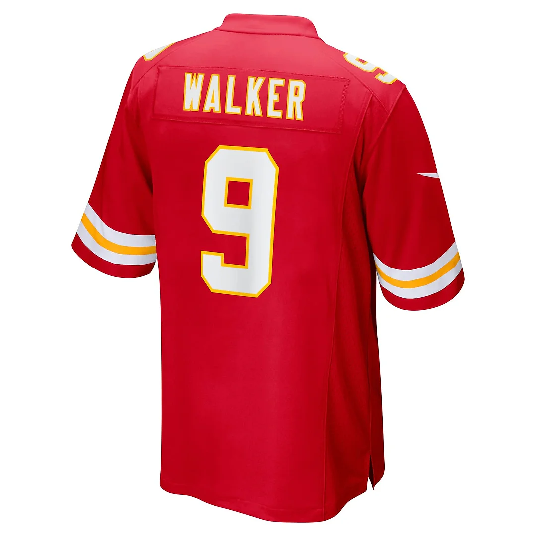 Zennovawear Kenneth Walker III Kansas City Chiefs Game Jersey - Red