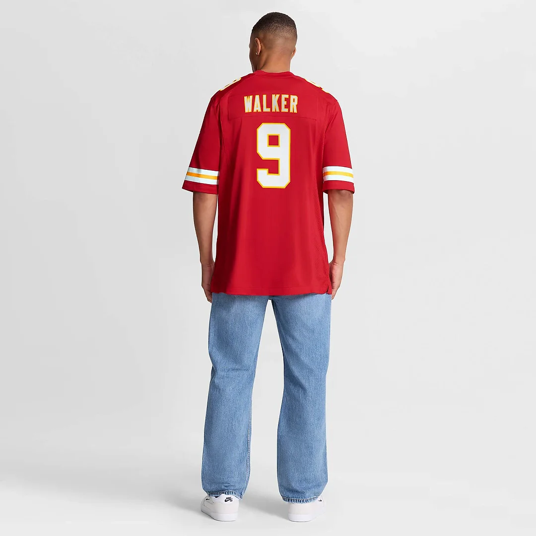Zennovawear Kenneth Walker III Kansas City Chiefs Game Jersey - Red