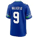 Zennovawear Kenneth Walker III Seattle Seahawks Throwback Player Game Jersey - Royal