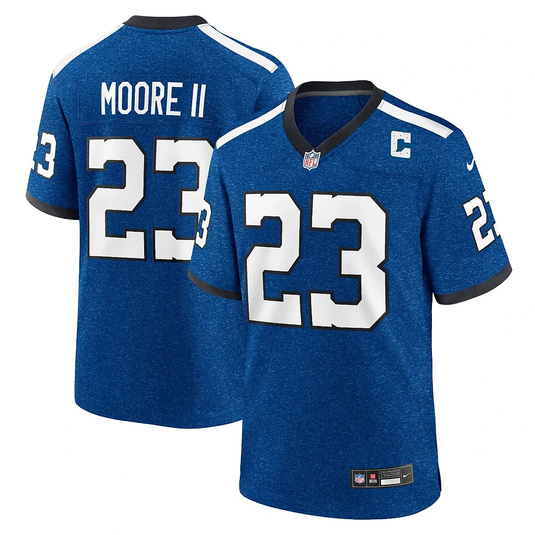 Zennovawear Kenny Moore II Indianapolis Colts Indiana Nights Alternate Game Jersey - Royal