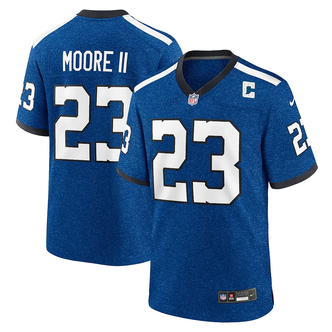 Zennovawear Kenny Moore II Indianapolis Colts Indiana Nights Alternate Game Jersey - Royal