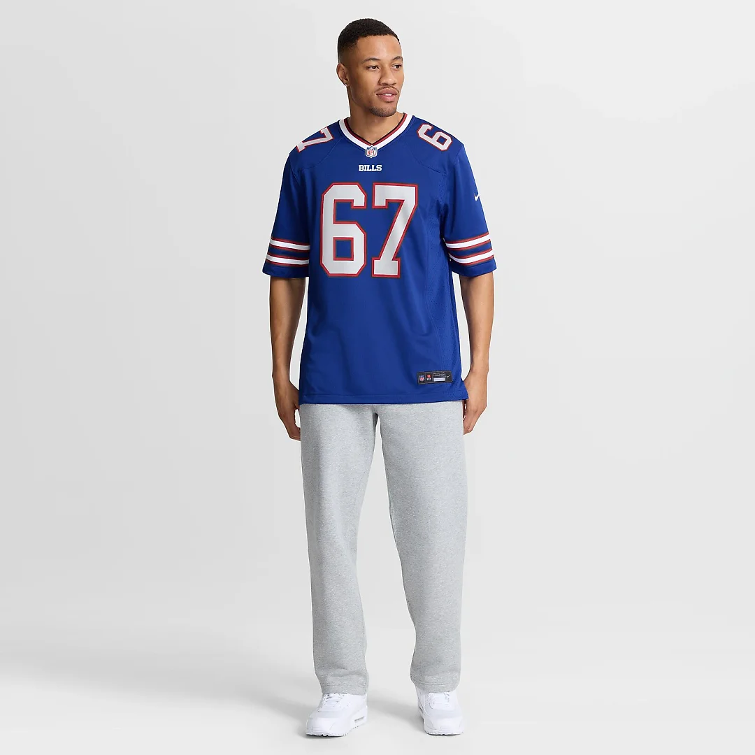 Zennovawear Kent Hull Buffalo Bills Game Retired Player Jersey - Royal