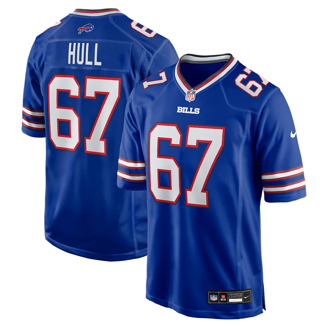 Zennovawear Kent Hull Buffalo Bills Game Retired Player Jersey - Royal