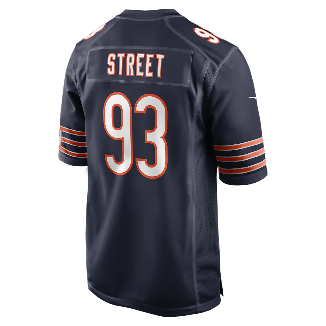 Zennovawear Kentavius Street Chicago Bears Team Game Jersey - Navy