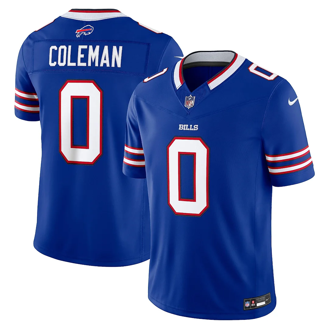 Zennovawear Keon Coleman Buffalo Bills Team Vapor FUSE. Stitched Limited Jersey - Royal