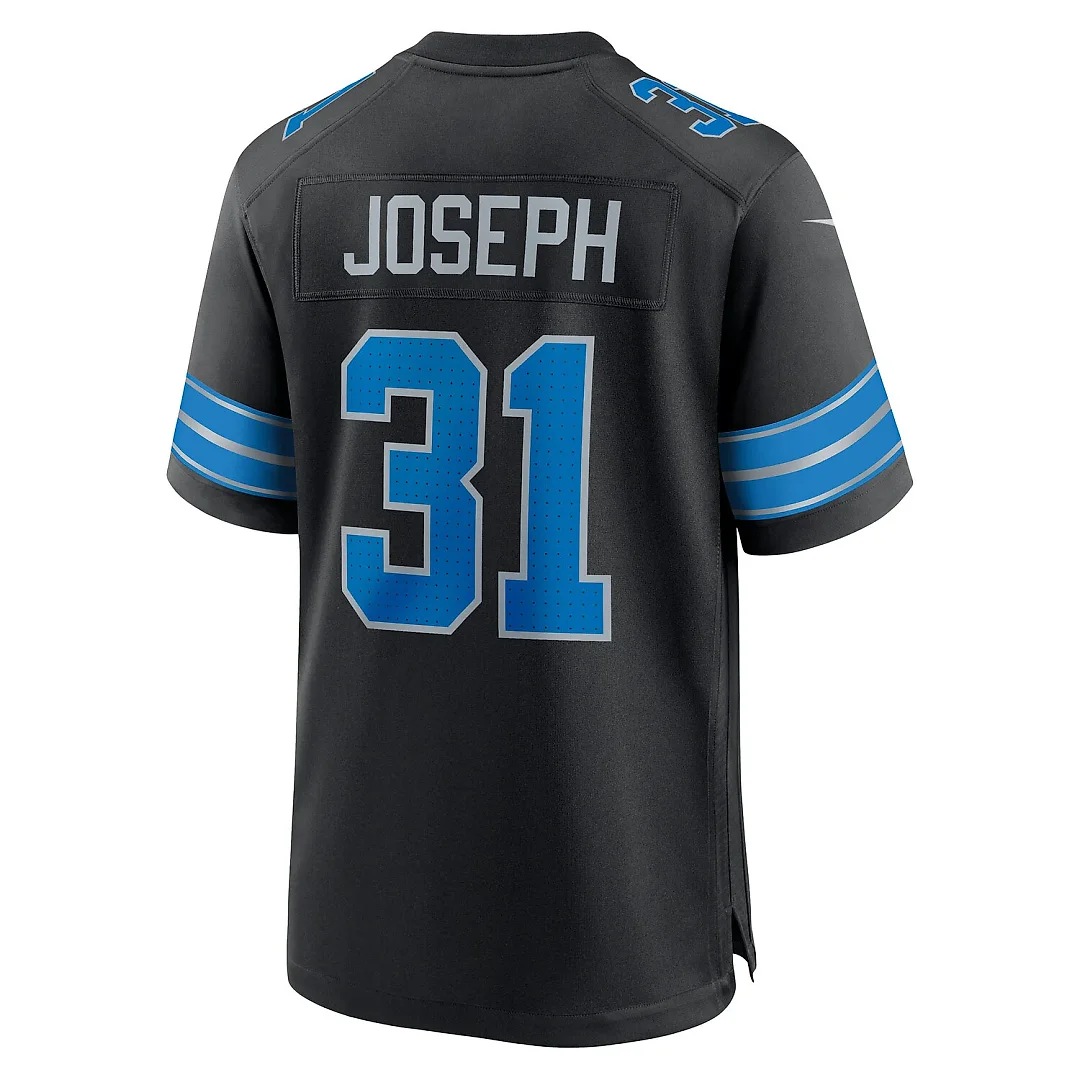 Zennovawear Kerby Joseph Detroit Lions Alternate Game Jersey - Black