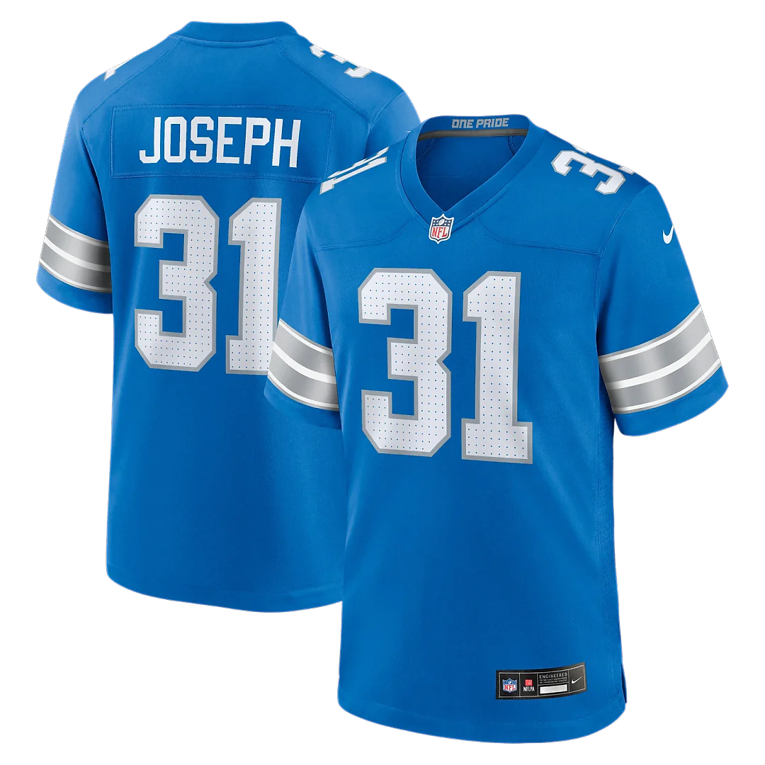 Zennovawear Kerby Joseph Detroit Lions Team Game Jersey - Blue