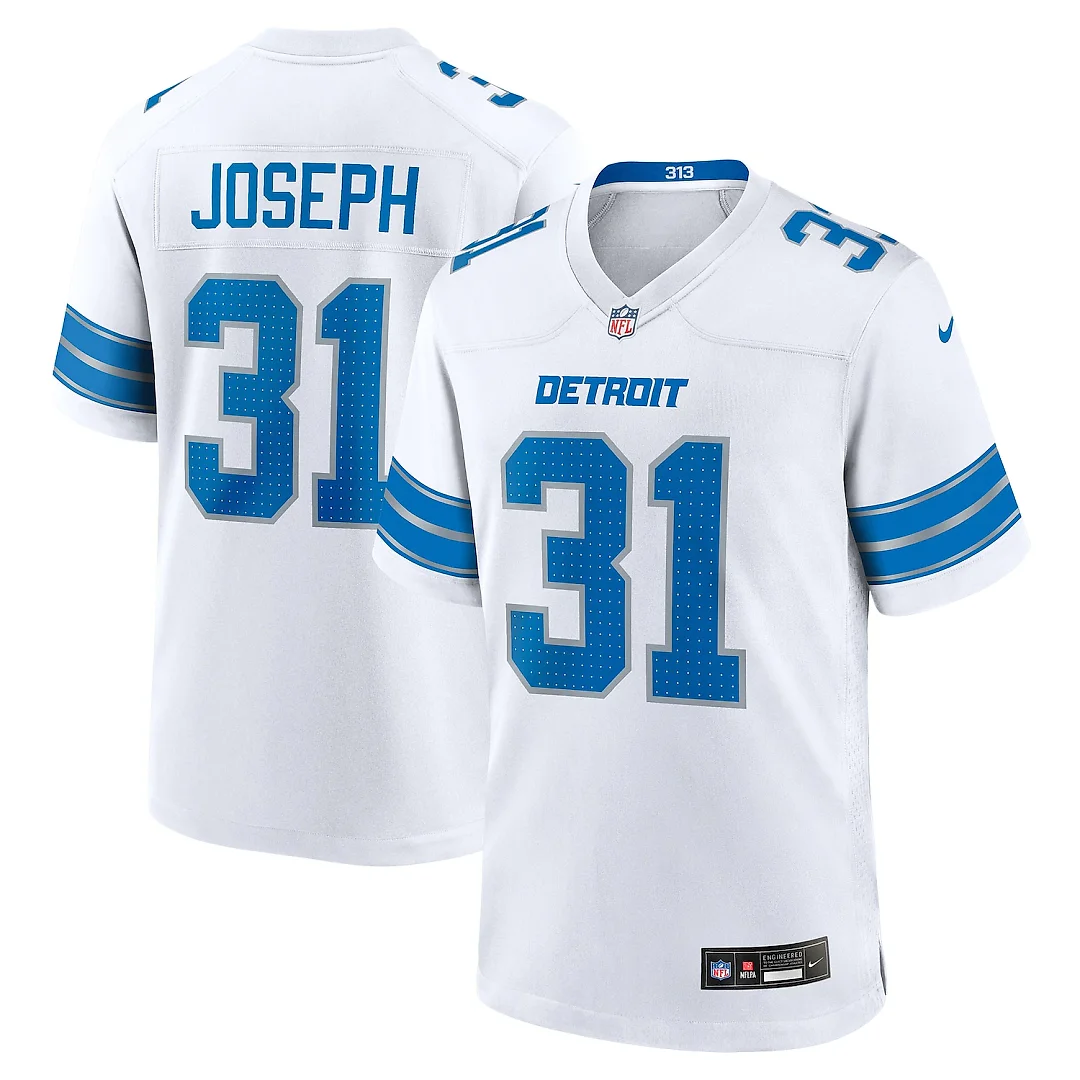 Zennovawear Kerby Joseph Detroit Lions Game Jersey - White