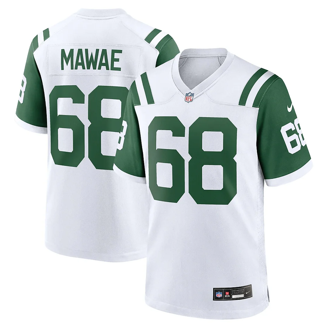 Zennovawear Kevin Mawae New York Jets Retired Player Alternate Game Jersey - White