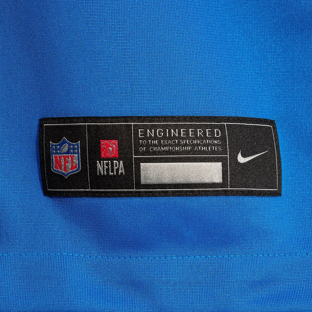 Zennovawear Khalil Dorsey Detroit Lions Team Game Jersey - Blue