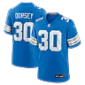 Zennovawear Khalil Dorsey Detroit Lions Team Game Jersey - Blue