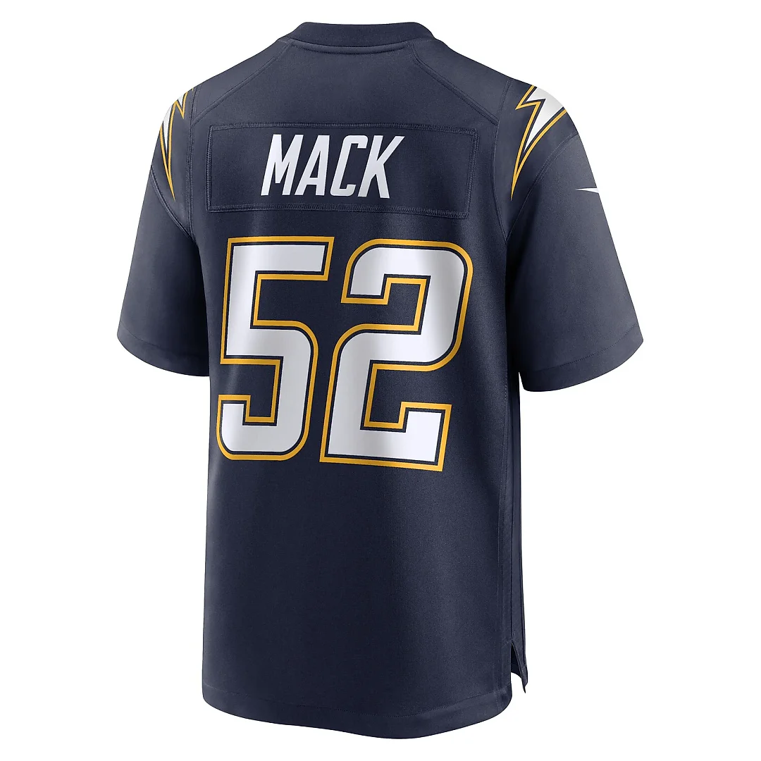 Zennovawear Khalil Mack Los Angeles Chargers Alternate Super Chargers Game Player Jersey - Navy